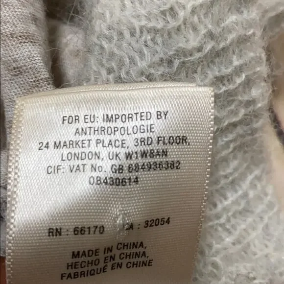 Anthropologie Wool Alpaca Blend Moth Double Up Sweater S - Picture 5 of 5